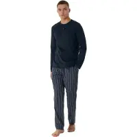 Schiesser Pyjama Long nightblue 180274 48/S