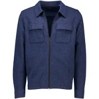 Baileys overshirt donkerblauw effen