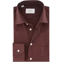 Eton classic fit overhemd katoen bordeaux