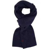 Ralph Lauren sjaal 100% wol donkerblauw