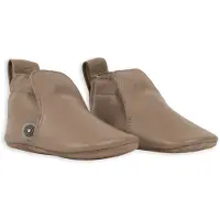 Lodger Stepper - Baby Slofjes Leer - Bruin - Maat 17 - 10,5cm - Eerste Loopschoentjes Binnen - Echt Leer