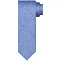 Profuomo Stropdas Blauw TIE SILK PRINT NAVY PPWA10039/F