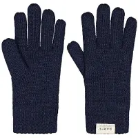 Barts gebreide handschoenen Chayse donkerblauw Jongens Polyester Effen - maat 4-6 jaar