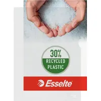 Esselte PP Zichtmap - 30% Pre-consumer Gerecycled Plastic - A4 - Transparant - 100 Insteekhoezen