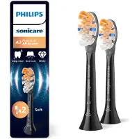 Philips Sonicare 3x Opzetborstels A3 Premium All-in-One Zwart HX9092/88 2 stuks