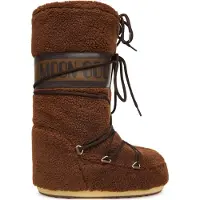 Moon boot - Après-skischoenen - Icon Fleece Brown voor Unisex - Maat 31-34 - Bruin