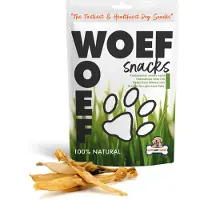 Woef Woef Hondensnack Konijnenoren Zonder Haar L 250 Gr