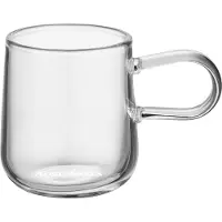Kosta Boda Viva espressokopje met schotel 8 cl 2-pack Transparant