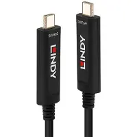 Lindy Glasvezel Hybride Usb C-type Videokabel Glasvezelkabel 15 M