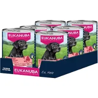 Eukanuba Senior met rund en pompoen natvoer hond 8 trays (48 x 400 g)