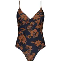 Barts Florence Shaping One Piece - Dames Badpak - Bloemenprint - Blauw - Maat 42