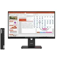 Lenovo ThinkCentre M75q Gen 5 + ThinkVision T27-40 27 Full HD-beeldscherm AMD Ryzen 7 PRO 8700GE-processor 3,65 GHz tot 5,10 GHz, Windows 11 Pro 64, 512 GB SSD TLC Opal - 12RQT2740BUNDLEEU, Raven