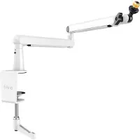 Fifine - BM88 - Professionele Microfoon Arm - Boom Arm - In hoogte verstelbaar - 360 graden - Horizontaal / Verticaal - Wit
