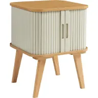 En.casa Bijzettafel Tysvær bamboe 59x45x45 cm naturel en crèmewit []
