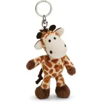 Nici Giraf Sleutelhanger 10cm - bruin - Trouwe metgezel voor rugzak of tas, sleutelhanger voor jong en oud | 61852