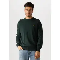 Lyle & Scott Heren Truien & Vesten Cotton Merino Crew Neck Jumper - Groen - Maat XS