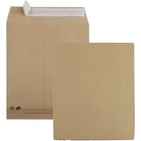 GPV akte-envelop met zijvouw en blokbodem met zijvouw B5, 17,6 x 25 cm, zonder venster, zelfklevend,
