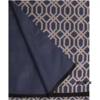 Tresanti | FERDIANO | Viscose sjaal geometrisch motief | Navy