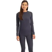 Nomad Lichtgewicht Thermoshirt Dames | Grijs | M | Naadloze Basislaag | Warm, Ademend & Sneldrogend | Voor Wandelen, Skiën & Dagelijks Gebruik