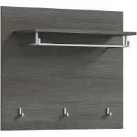 Furnilux Salsa garderobepaneel wit hoogglans MDF TZ rookzilver NB - 27x80x70cm