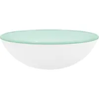 vidaXL - Wasbak - 42x14 - cm - gehard - glas - wit