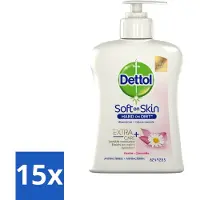 Dettol 15 x - Handzeep - Antibacterieel - Hydraterend - Kamille - 250 ml - Handzeep - Antibacterieel - Hydraterend - Kamille - Handwas