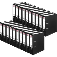 Herlitz maX,file protect Breed Ordner A4 80 mm Zwart 2 Ringen 5480801 Kunststof Reliëf Staand