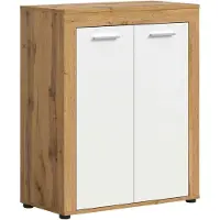 Furnilux Jam garderobekast schoenenkast wit melamine wotan nb