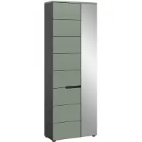 Furnilux Canu kledingkast Smoke Green NB Basaltgrijs NB - 37x65x190cm