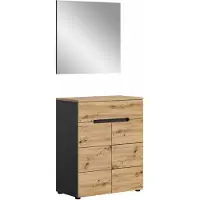 Furnilux Canu kledingkastcombinatie Artisan NB basaltgrijs NB - 37x80x190cm