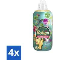 Robijn 4 x Collections - Wasverzachter - Paradise Secret - Biologisch Afbreekbaar - 1,25L - 50 Wasbeurten - Wasverzachter - Wasmiddel - Geur - Frisheid - Zachtheid