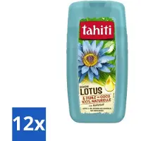 Tahiti 12 x - Douchegel - Lotus & Kokosolie - Hydraterend - 250 ml - Douchegel - Hydraterend - Kokosolie - Lotus - Douchegel Lotus
