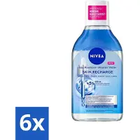 Nivea 6 x - Micellair Water - Serum Verrijkt Opladend - Verwijdert Waterbestendige Make-up - 400 ml - Micellair Water - Reinigingswater - Gevoelige Huid - - Hydraterend