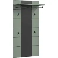 Furnilux Canu garderobekastpaneel Smoke Green NB Basaltgrijs NB - 29x80x141cm