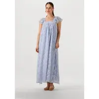 Lollys Laundry Dames Jurken Milanll Midi Dress Sl - Lichtblauw - Maat XL