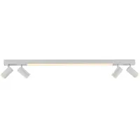 Pure LED-plafondlamp Lines, dimbaar, wit / opaal, Woon-/ Eetkamer, metaal, Modern, LED plafondlamp