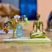 Ancient Wisdom Yoga Edelsteenboom – Mudra Pose – Zeven Chakra's – Gekantelde Boom – 100 Stenen