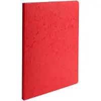 Exacompta 50x Map met gerilde rug in glanskarton 400g/m2 - 24x32cm - Rood - 11509H