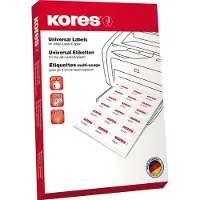 Kores Labels, Label L105148R 105x148,5mm rood 400st/verpakking.
