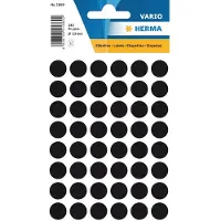 Herma 1869 Gekleurde stippen Zwart ø 13 mm 10 Pakken à 2400 Etiketten