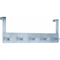 Alco deurgarderobe zilver 5 haken