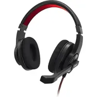 Hama On Ear headset Kabel Stereo Zwart, Rood Volumeregeling Computer