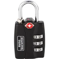 Burg wachter 32991 Hangslot 30.80 mm TSA Zwart Cijferslot