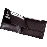 Alassio Geldportemonnee, klassiek model, leer, zwart
