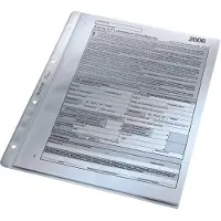 Leitz Premium Showtas A4 PP - 30% Gerecycled Plastic - 4-gaats - 100 stuks - Transparant