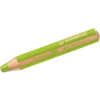 Stabilo Woody 3 in 1 - Multitalent Potlood - Bladgroen - Doos Met 5 Stuks