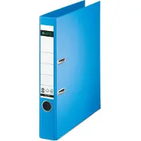 Leitz ordner 1007/1008, A4, rugbreedte 52 mm, 10 stuks, lichtblauw