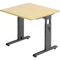 Hjh OFFICE PRO MEGA 8 G - 80 x 80 Tafelhoogte I In hoogte verstelbaar Esdoorn/Grafiet