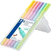 Staedtler triplus textsurfer tekstmarker- Box 6 st pastel