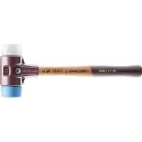 HALDER Kunststofhamer | lengte 300 mm hoofd-d. 30 mm | zacht/middelhard hout | TPE-soft blauw/superplastic wit | 1 stuk - 3017.030